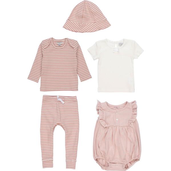 5 Piece Baby Set, Pink 6-12months
