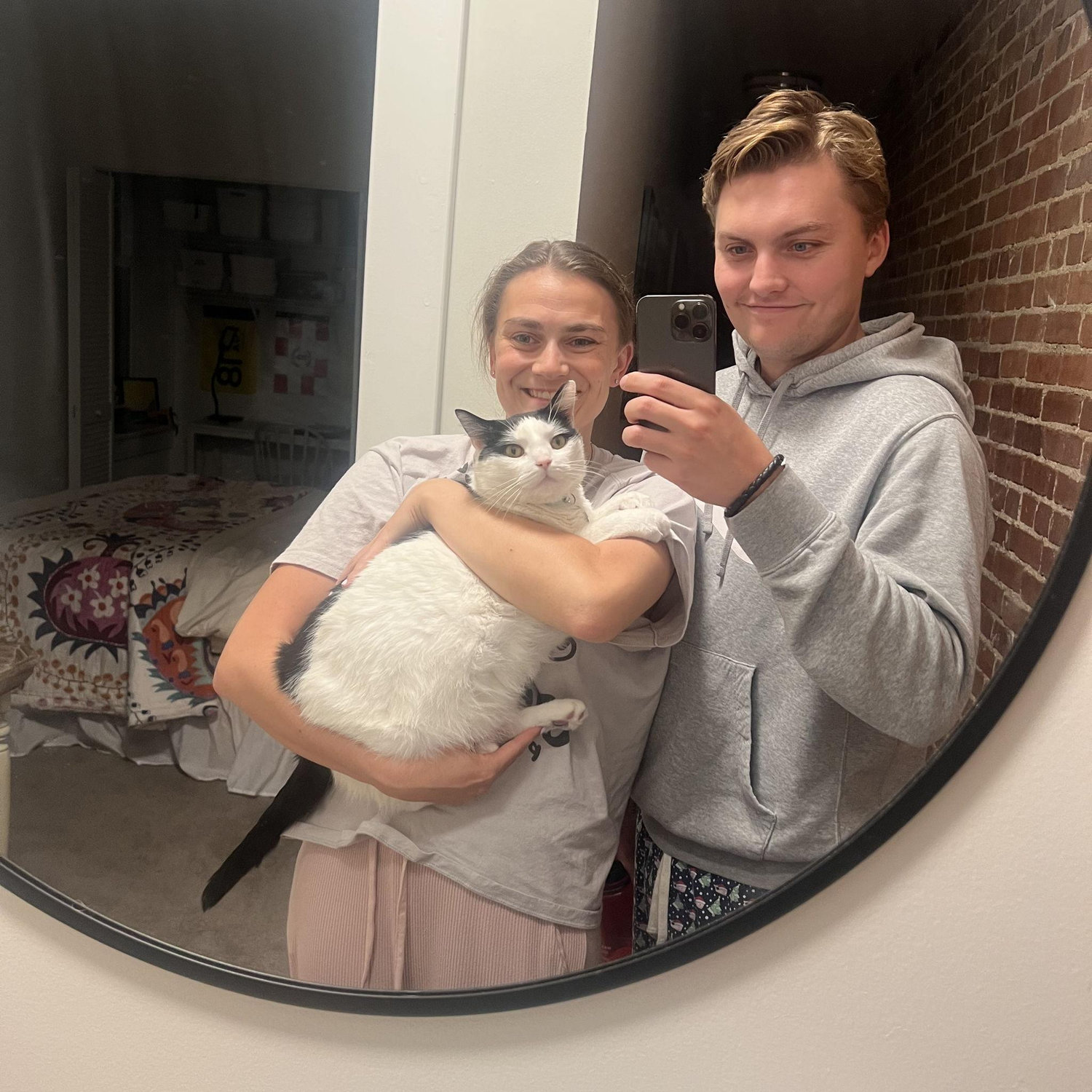 Oakland and his parents