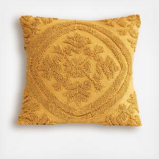 Square Cotton Woven Looped Pillow