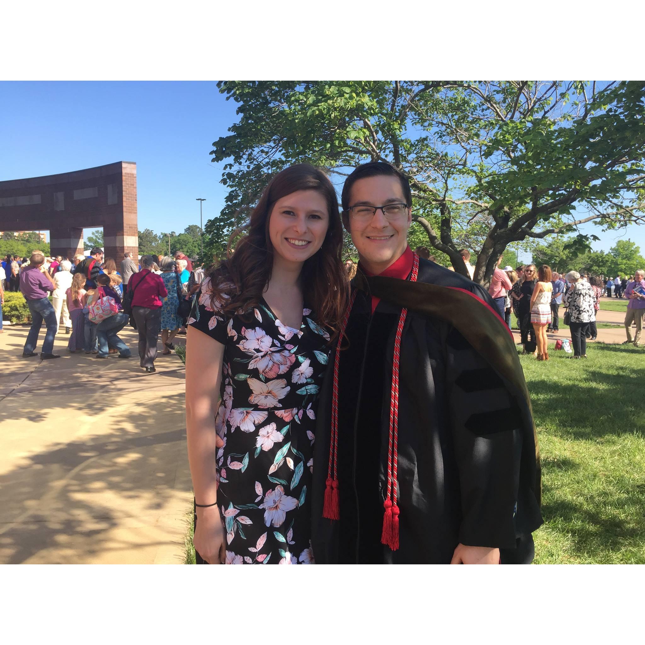 Connor's KU pharmacy school graduation 2017.