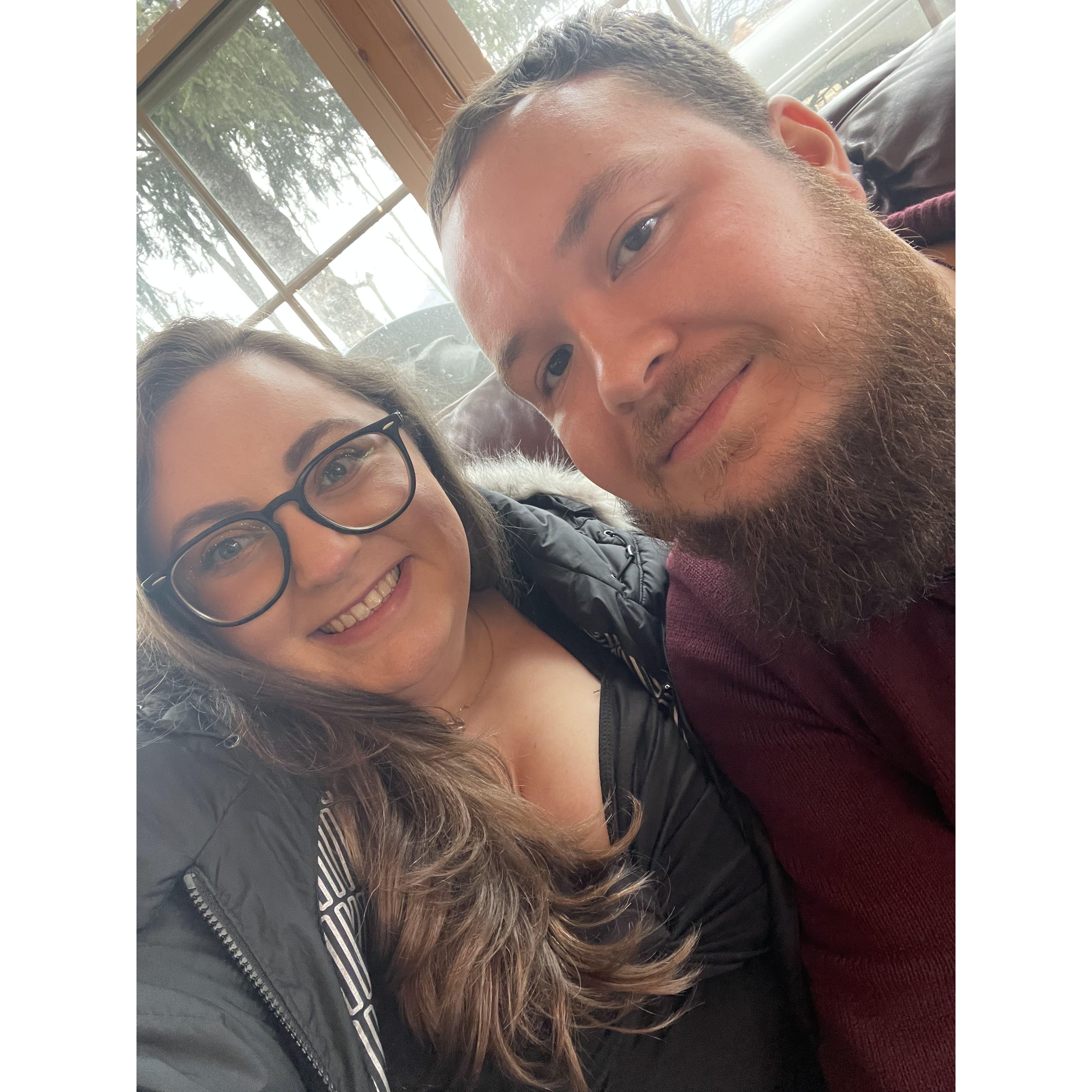 Our first date engaged: winery and dinner. Stanley, VA