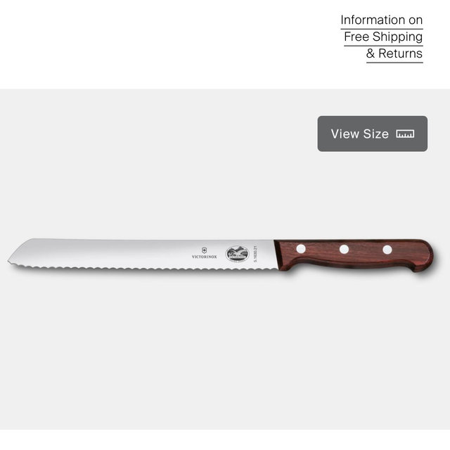 Victorinox Wood Bread Knife, 8 in