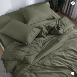 DOZ Bamboo Viscose Sheet Set, Organically Grown Bamboo, Buttery Soft, Cooling, High GSM, Deep Pockets