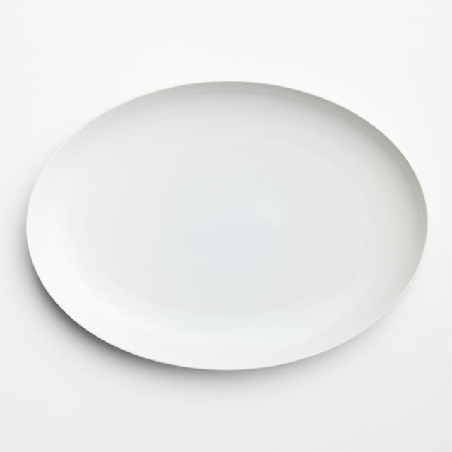 Aspen 16.125" Porcelain Coupe Oval Platter