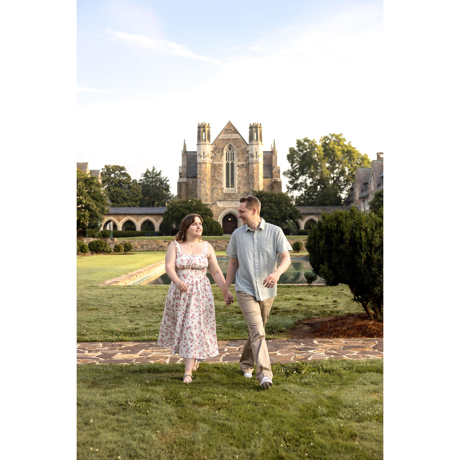 Engagement session at the Ford Complex, Berry College, Rome, GA.