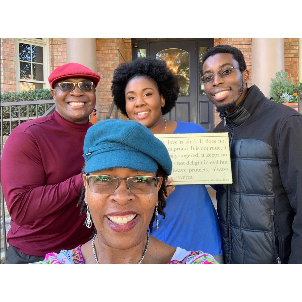 This was taken at our old apartment - The first place Chris and I lived together. My parents were visiting us for the 1st time.