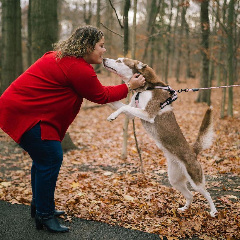 Kahlua, a husky we met during our photo shoot.