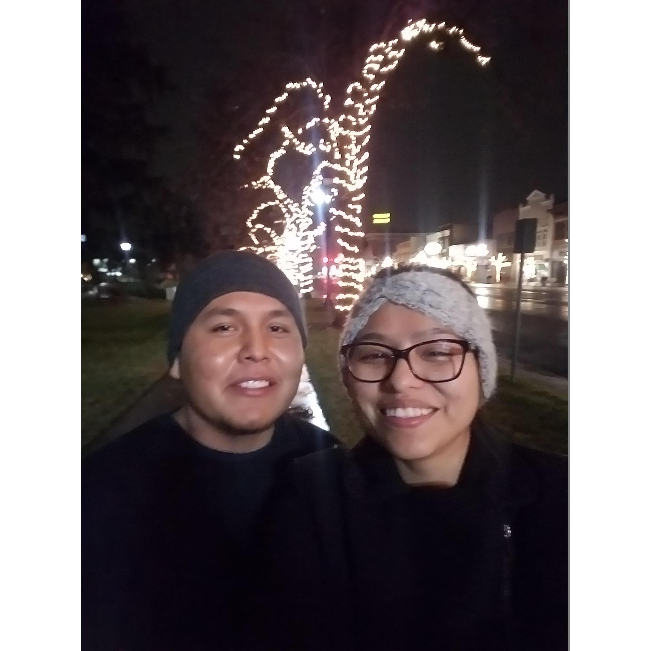 One of our evening strolls downtown Logan, UT- November 23, 2016