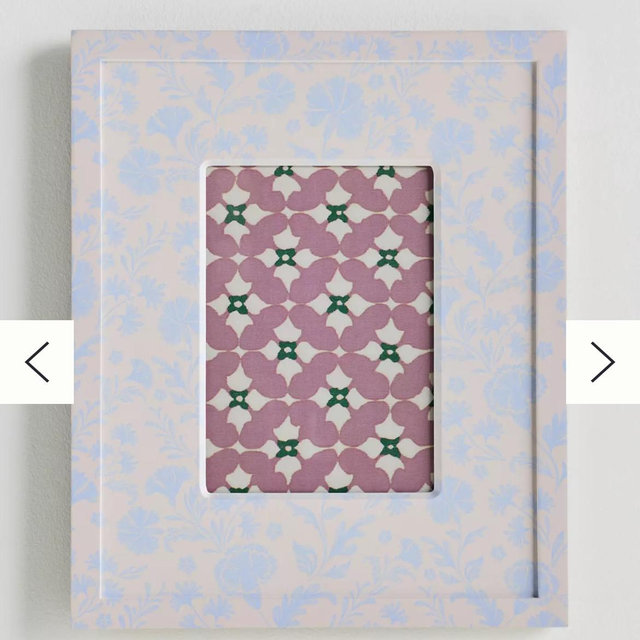 Pattern Drench Frame - Blue Floral, Standard, Assorted