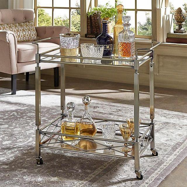 iNSPIRE Q® Goethe Bar Cart in Antique Brass