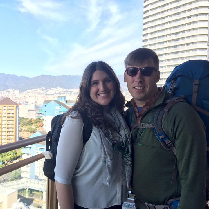 Right before we embarked on our backpacking trip of Japan!