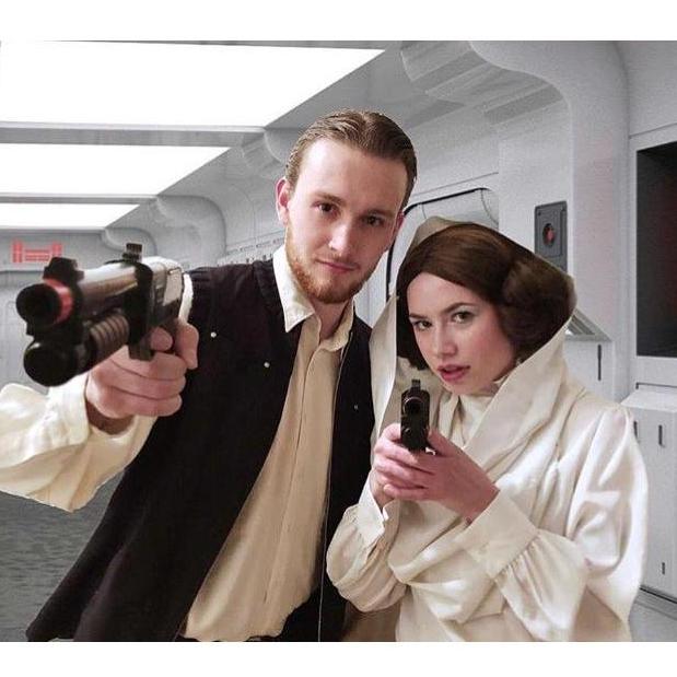 Our first couples costume!!!! “The force (of love) is strong with this one”!