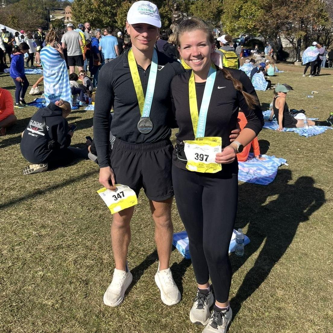 One of the many race adventures we went on together - our first marathon! Richmond Marathon 2024