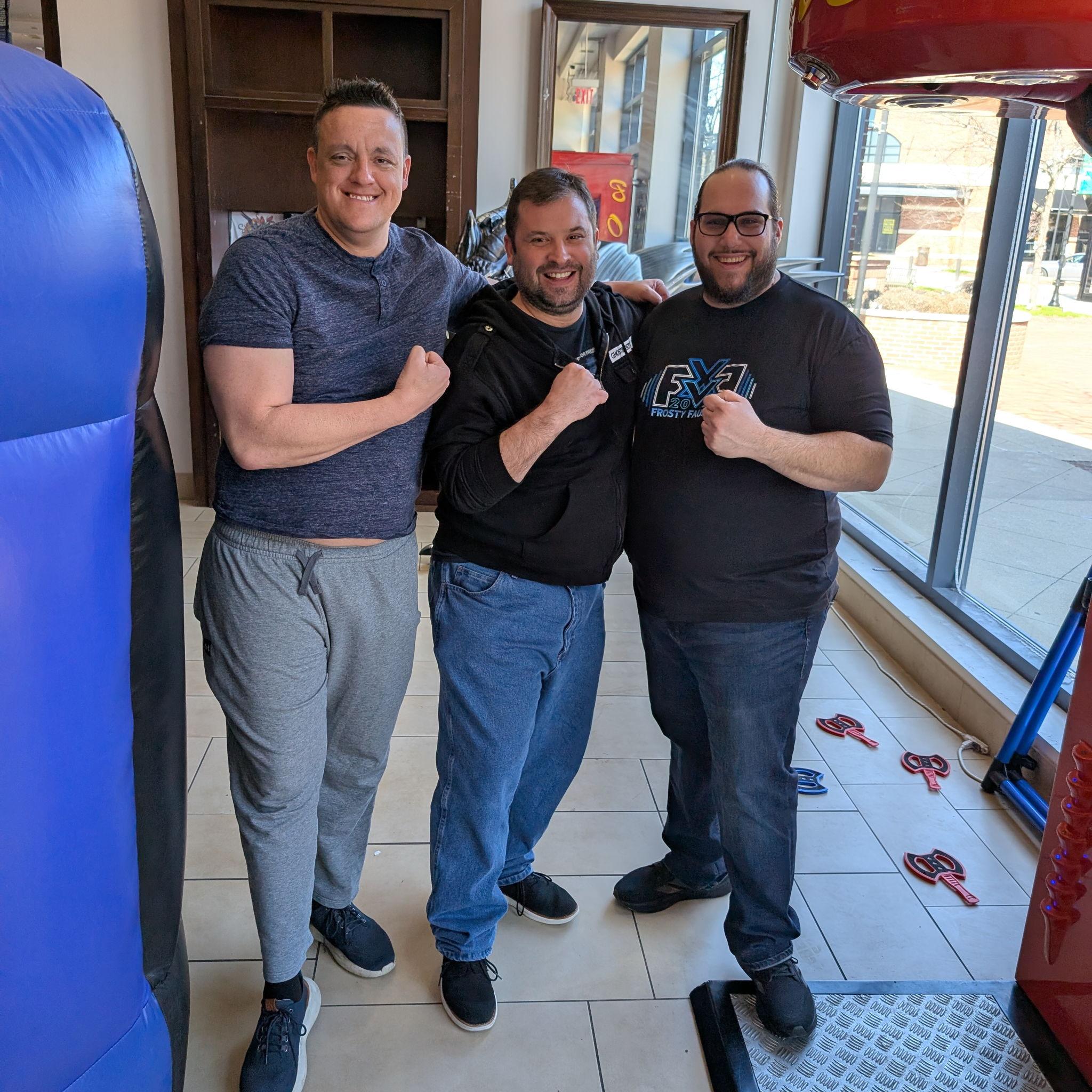 Wes, Jared, and Michael at Landon's Birthday Party