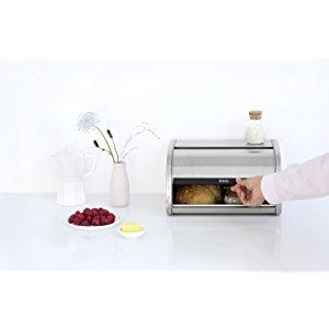 Brabantia Roll-Top Stainless Steel Bread Box