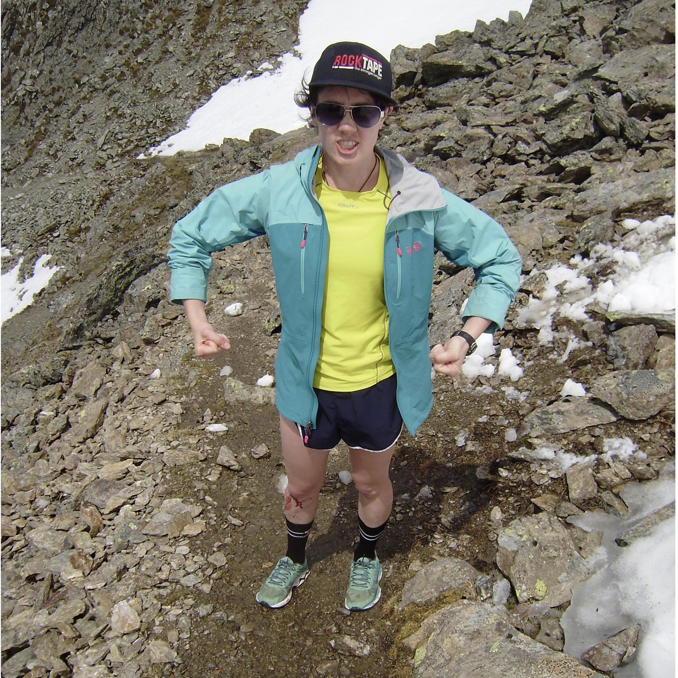 Mackinzie demonstrating how serious she is about hiking!