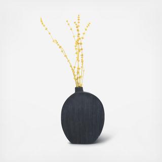 Round Flat Abstract Vase