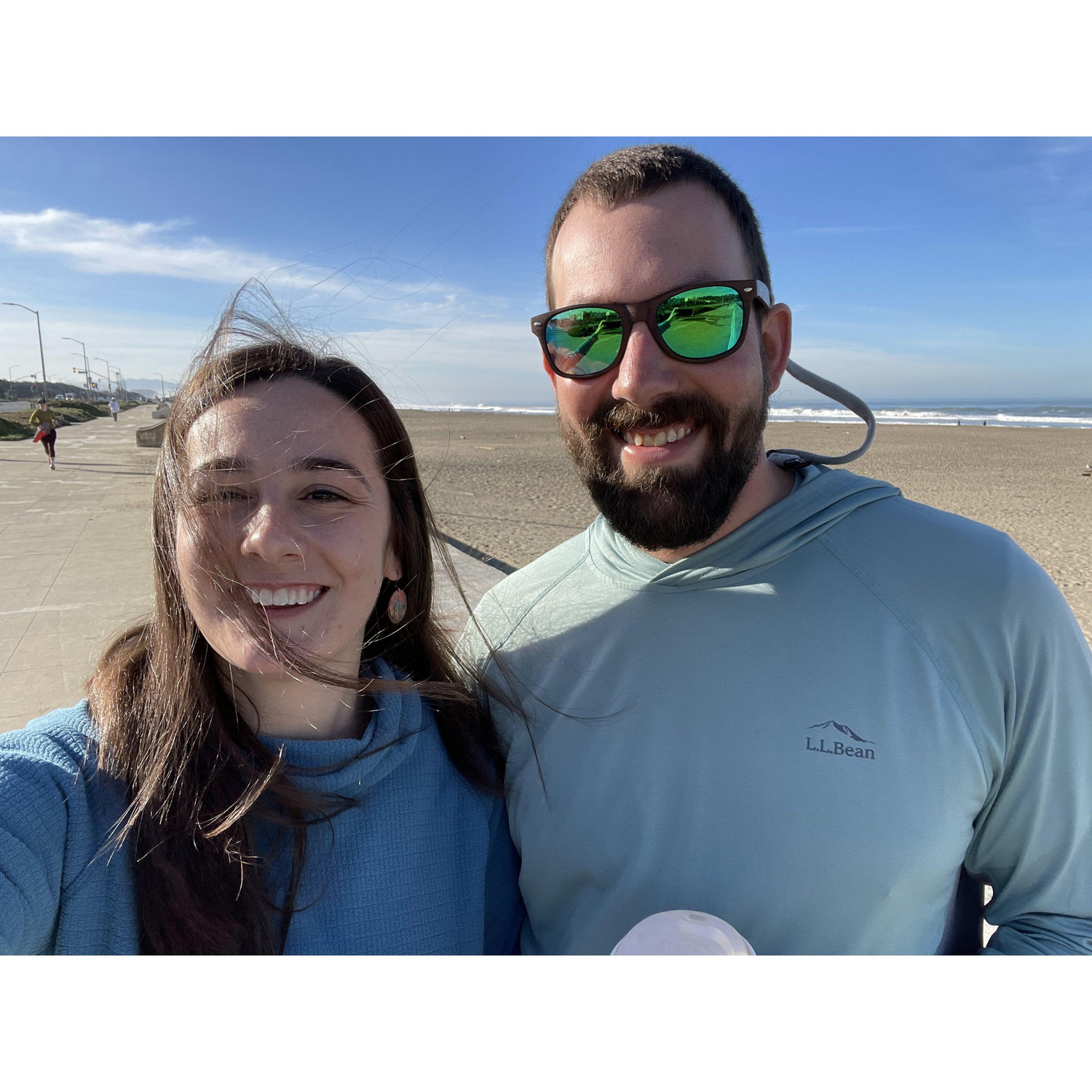 On the beach in San Francisco