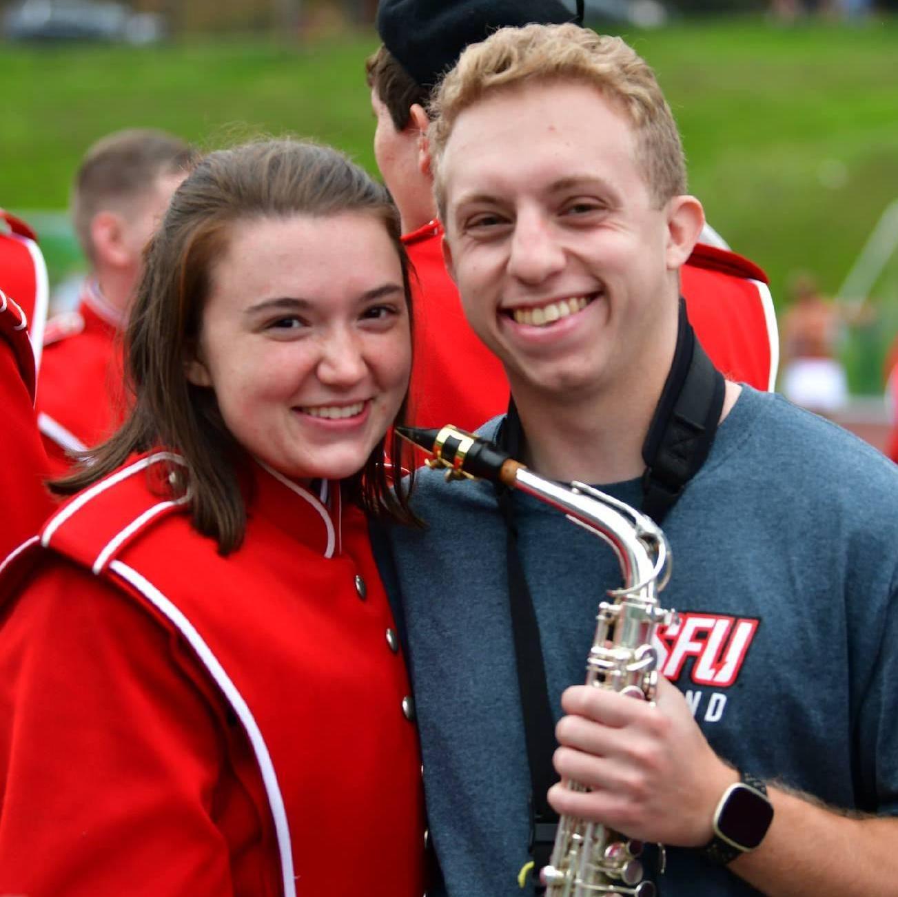 Randee tried to come to as many SFU football games as he could to cheer on the Red Flash and support Alexis