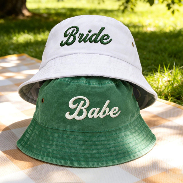 Custom Embroidered Vintage Bucket Hat,Vintage Bucket Hat, Personalized Outdoor Sun Hat, Personalized Women's Hats, Bachelorette Party Gift