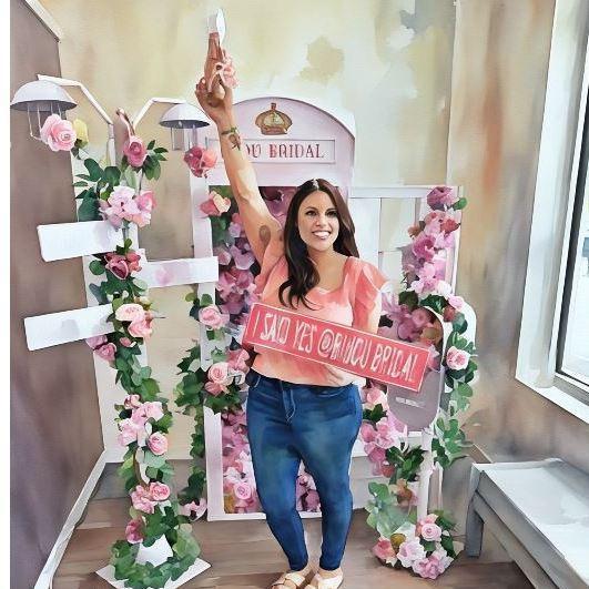 Saying yes to the dress!