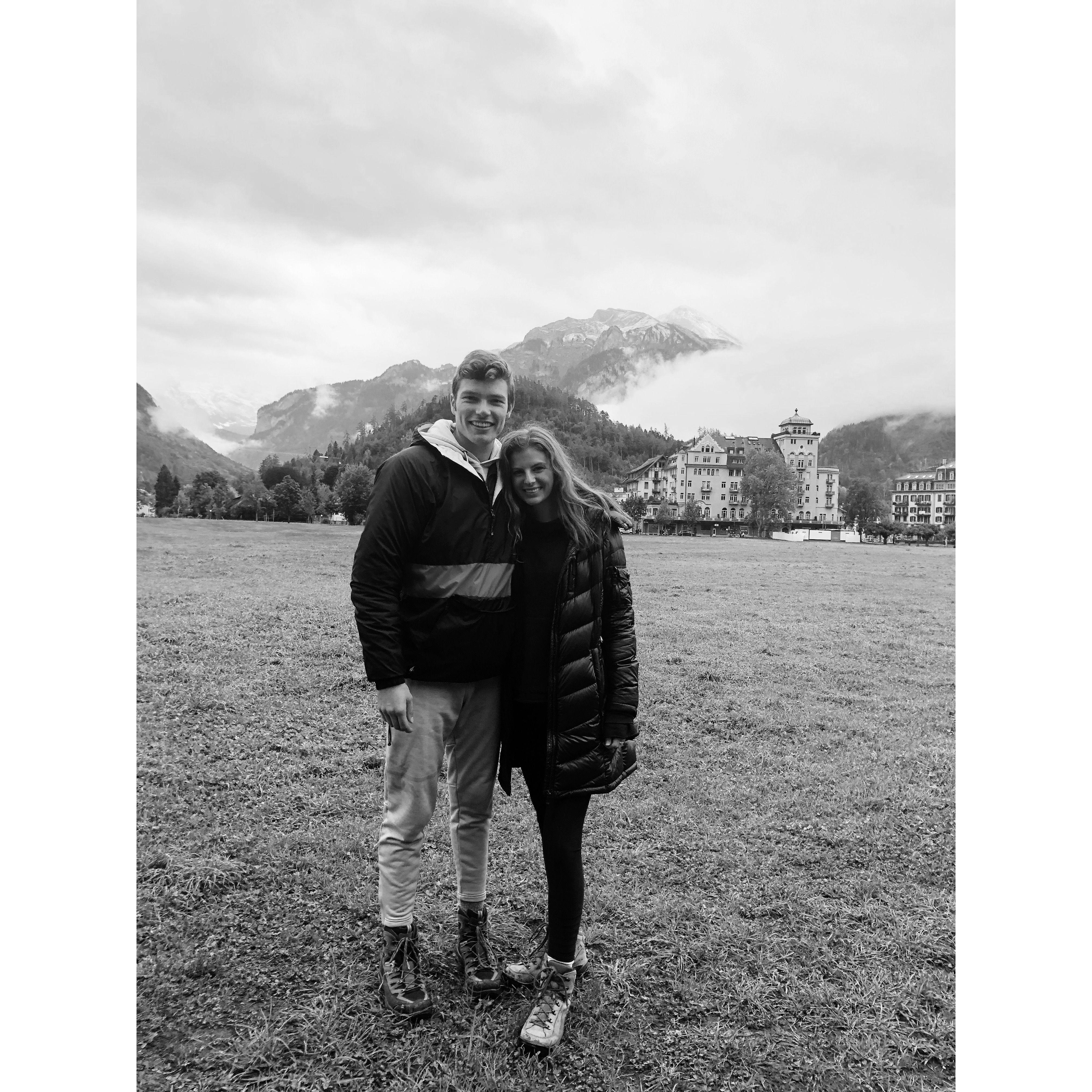 Interlaken, Switzerland - after we paraglided down the Swiss alps!