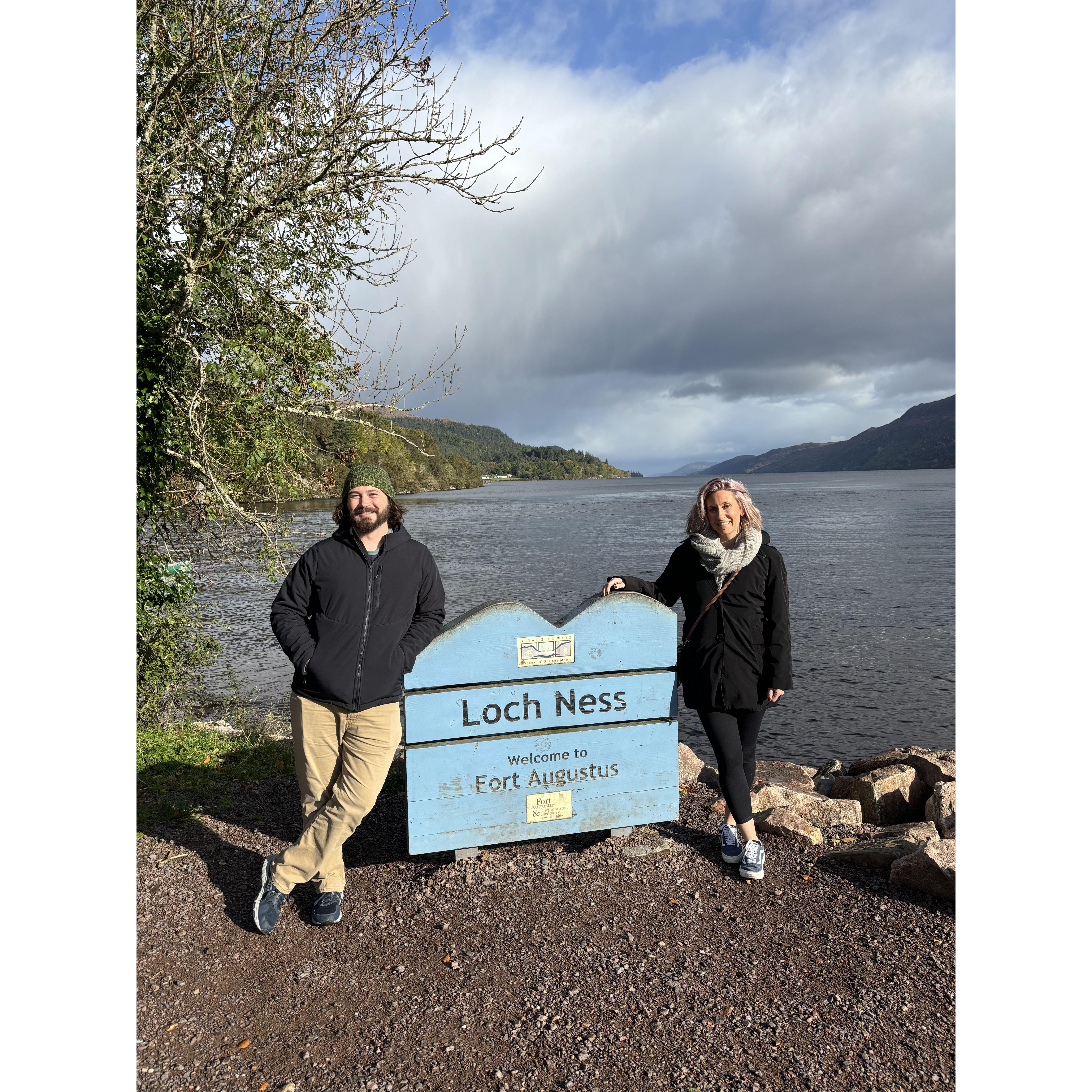 Luke and Claire at Loch Ness in the Scottish Highlands.
October 2023