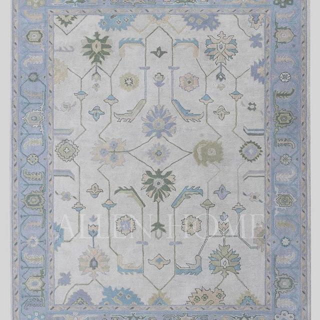 Hand Tufted Oushak Traditional Wool Area Rugs 8' x 10' - Durable - 100% Wool - Living Room, Dining Room, Bedroom, and Entryway Area Rugs - Oushak Lori Design Rug