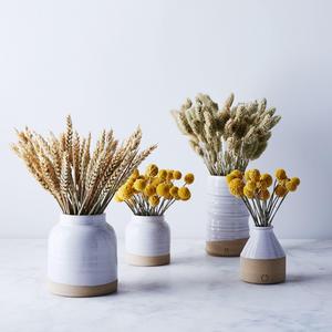 Handmade Ceramic Vase & Dried Floral Arrangement