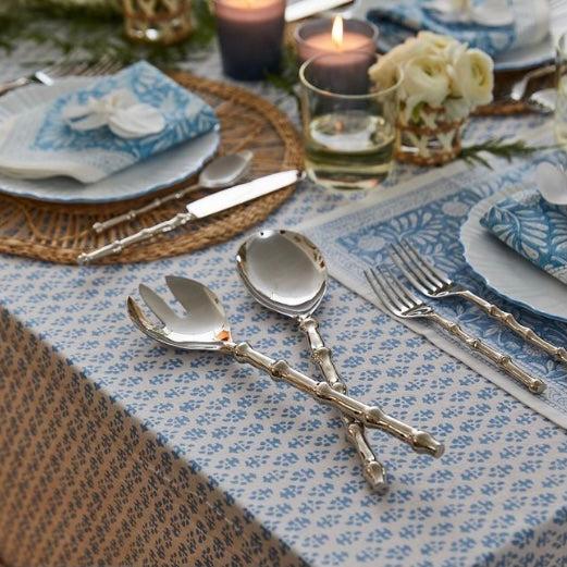 Bamboo Metal Serving Utensils