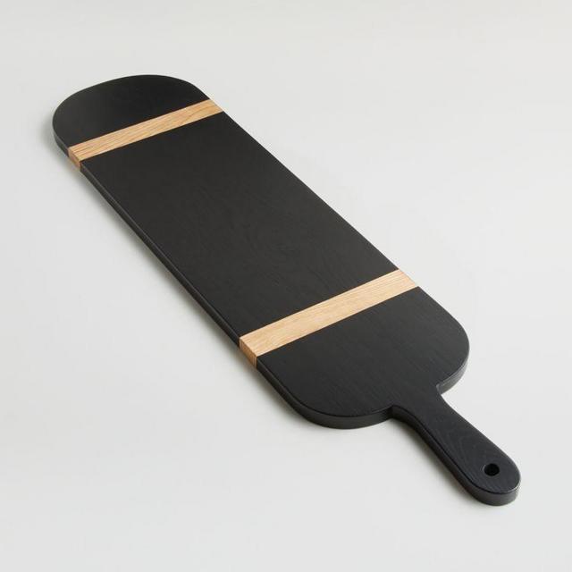 Amara Black and Light Oak Paddle Serving Board