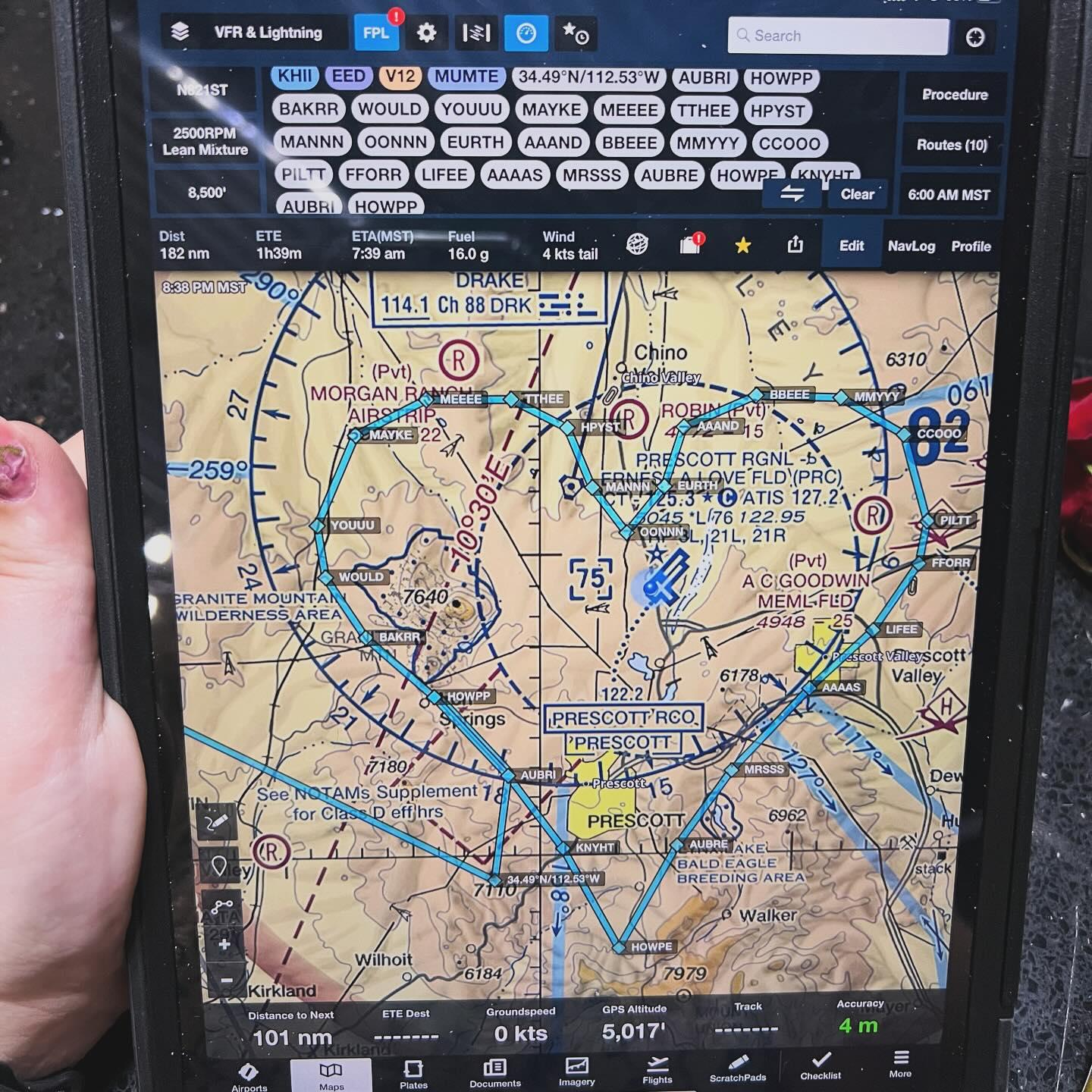 Labeled waypoints for our flight path as the proposal