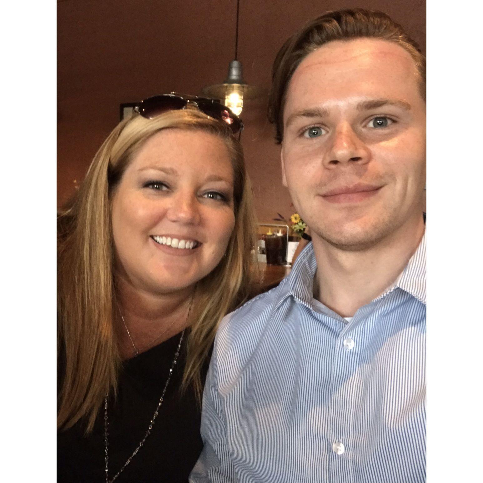 The Bride and her nephew, Zac