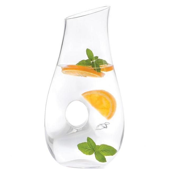 DUKA Water Glass Pitcher, Wine Carafe Decanter, Borosilicate Glass Water Jug | Perfect for Iced Tea, Lemonade, Cocktails, Mimosa & Sangria Pitcher (1.5 Liter/50 Ounce Capacity)