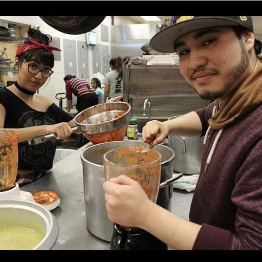 Making tamales at CWU for MEChA.