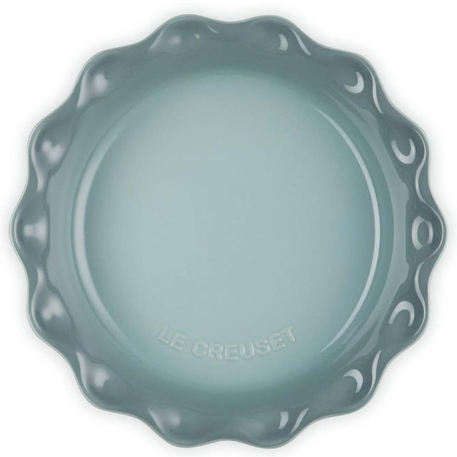 Le Creuset Stoneware Pie Dish, 9", Sea Salt