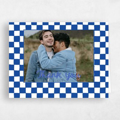 Cobalt, Blue Wedding Thank You - Amore Photo