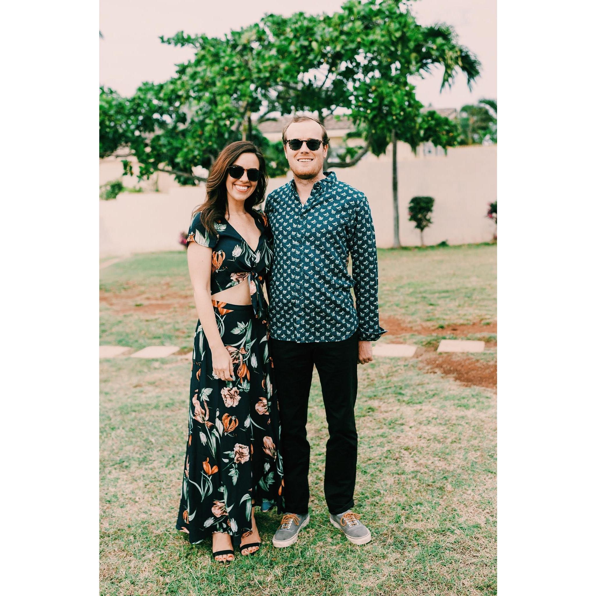 Jake & Amanda's wedding in Hawaii. So festive.