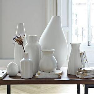 Pure White Ceramic Vases