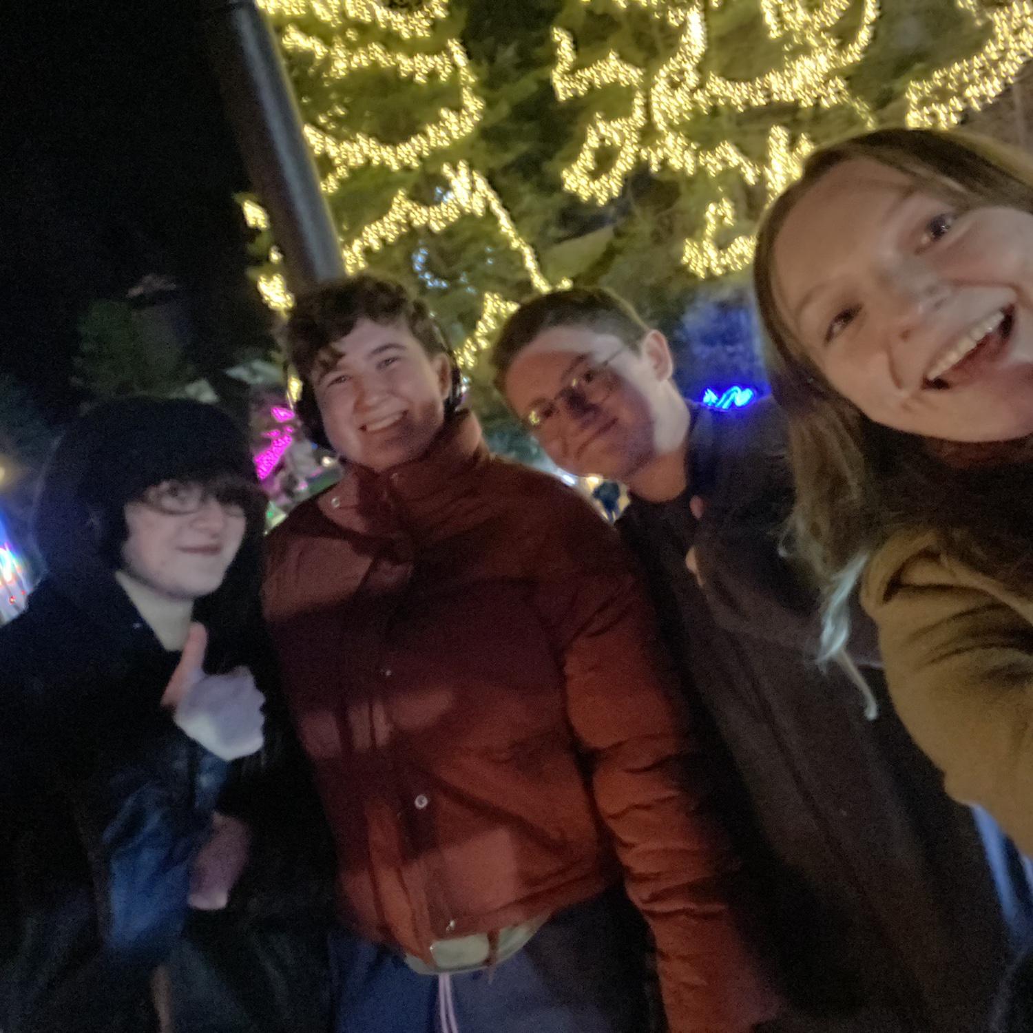 Zoo lights for Eleni's birthday!
