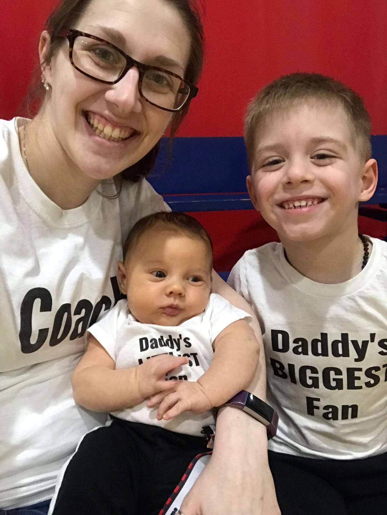 Daddy’s Basketball Cheering Section!