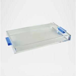 Clear Lucite Tray with Handles