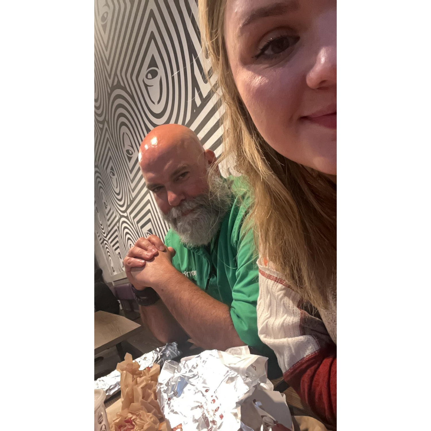 Taco Bell run after Jacey's job interview!