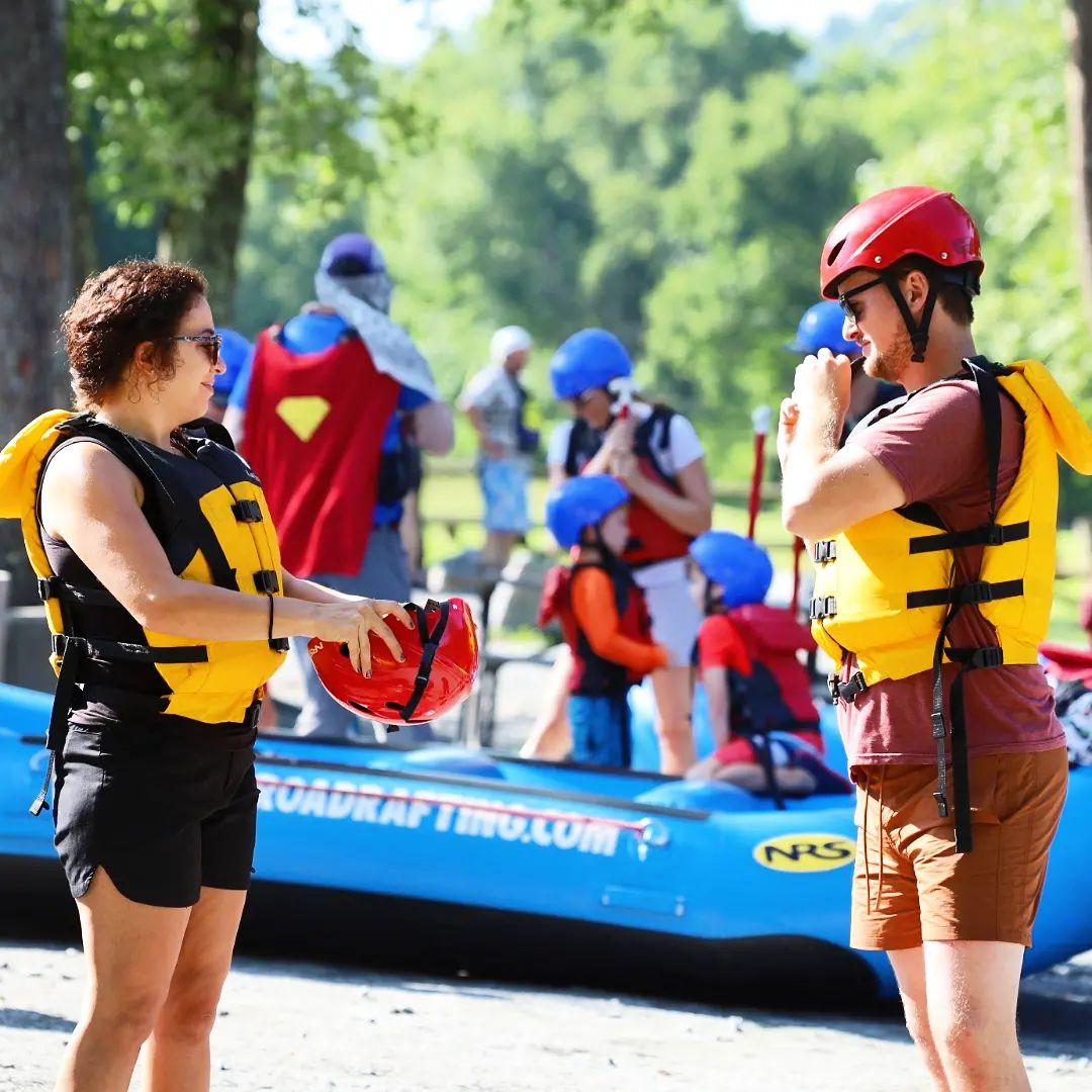 Our first white water rafting experience!