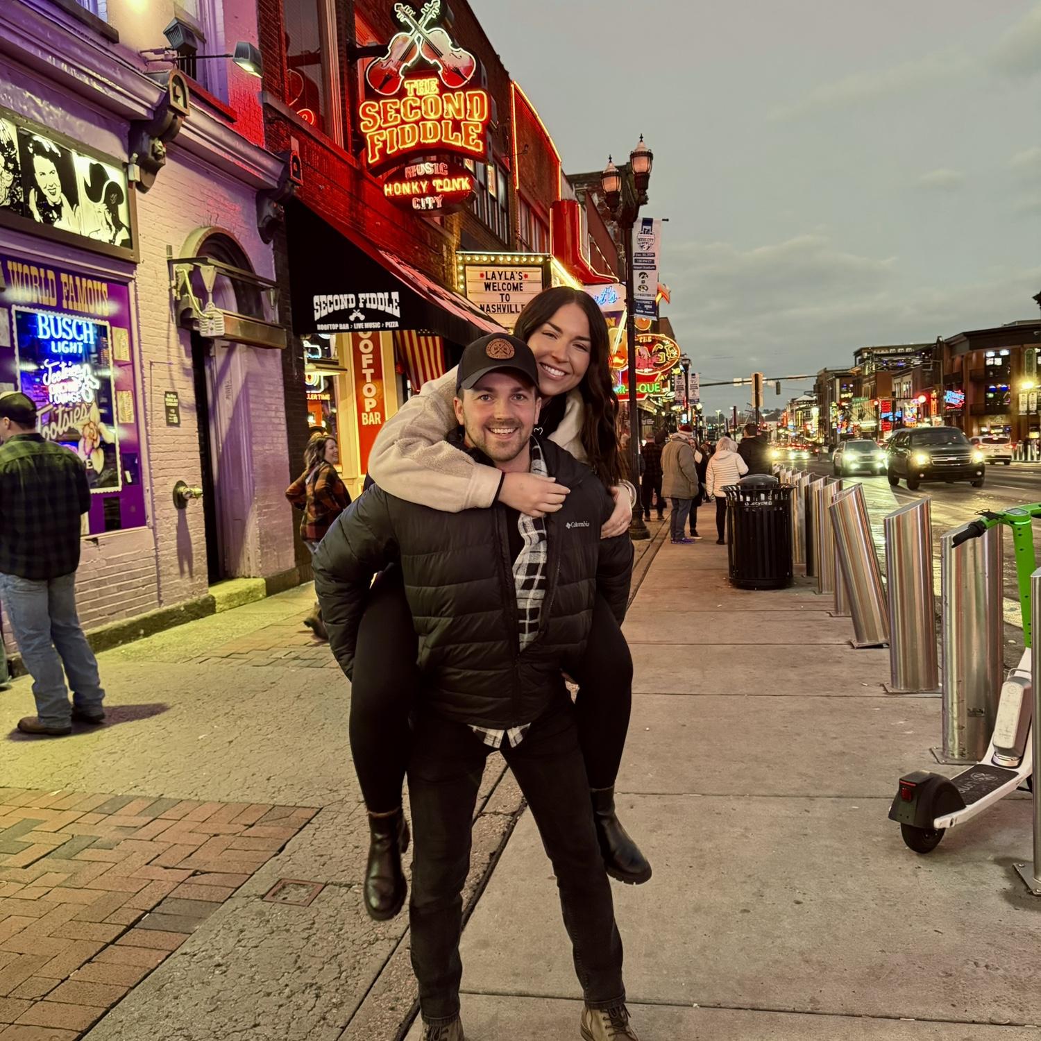 Our first time in Nashville together celebrating Syd’s mom’s milestone birthday!