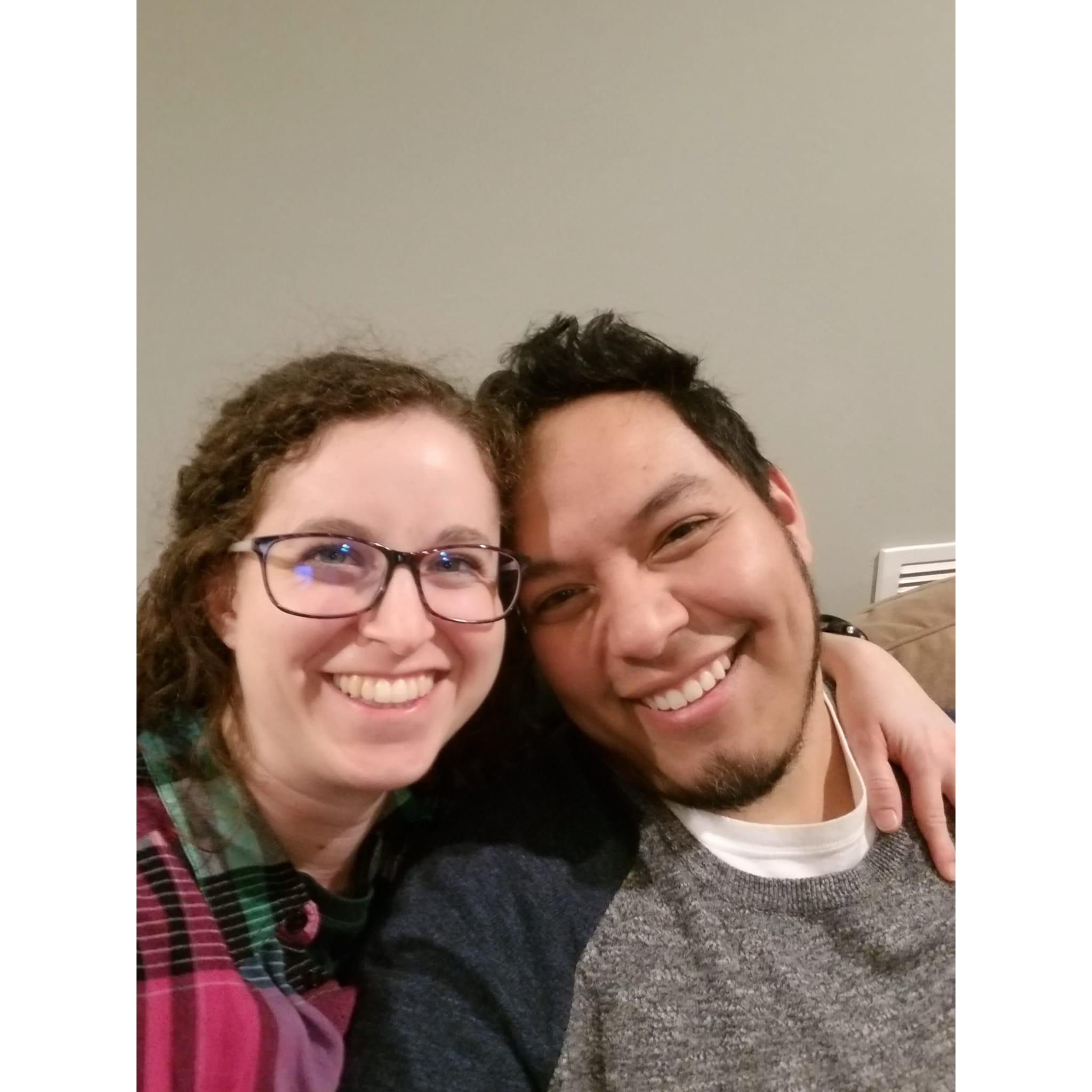 This is a photo from Christina's birthday in 2022. Three months into our relationship and we couldn't get enough :)