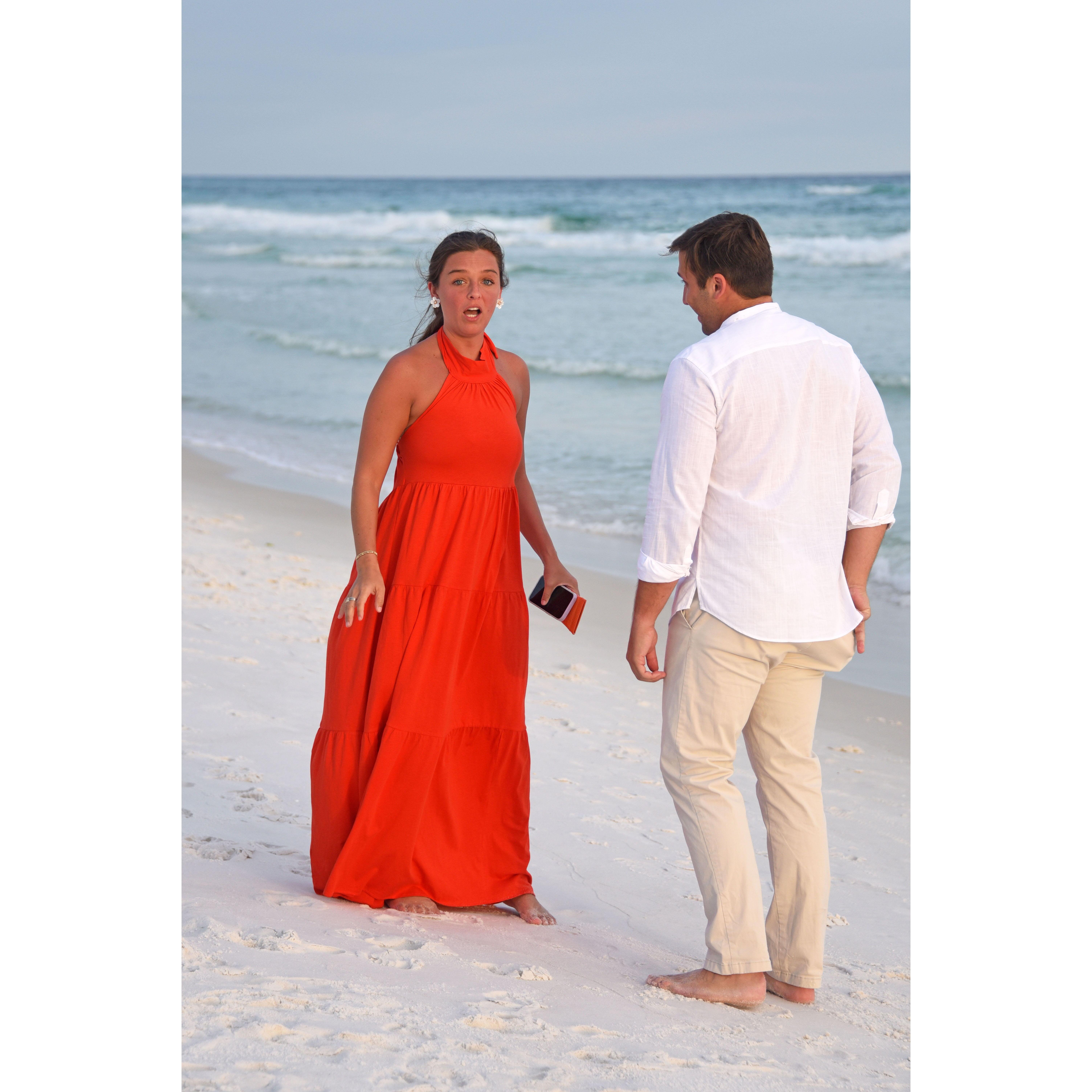 When the photographer was spotted and it was soon becoming apparent what was happening!