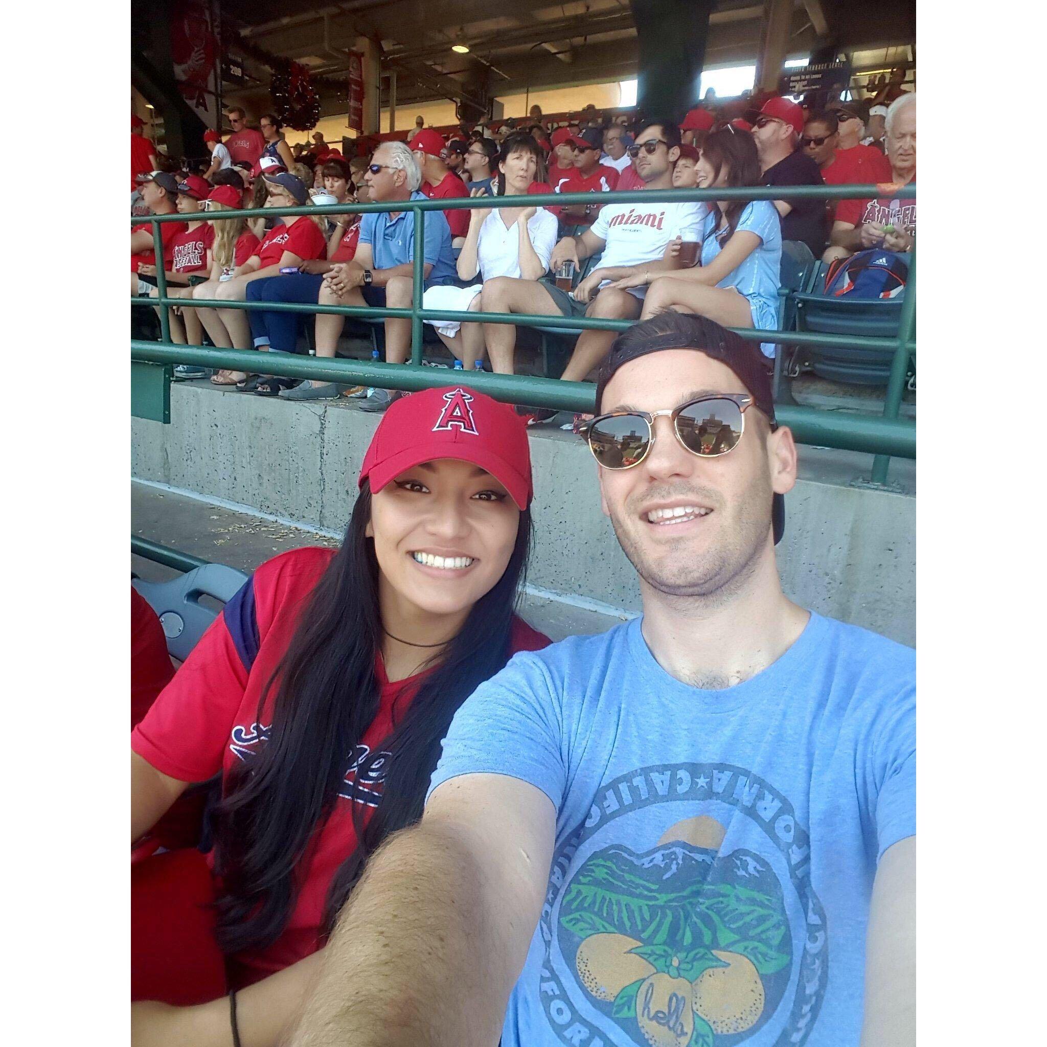 Nothing like Angels baseball and a $14 beer.