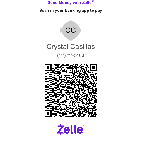 HERE IS A QUICK ZELLE FOR ANY MONETARY GIFTS!
