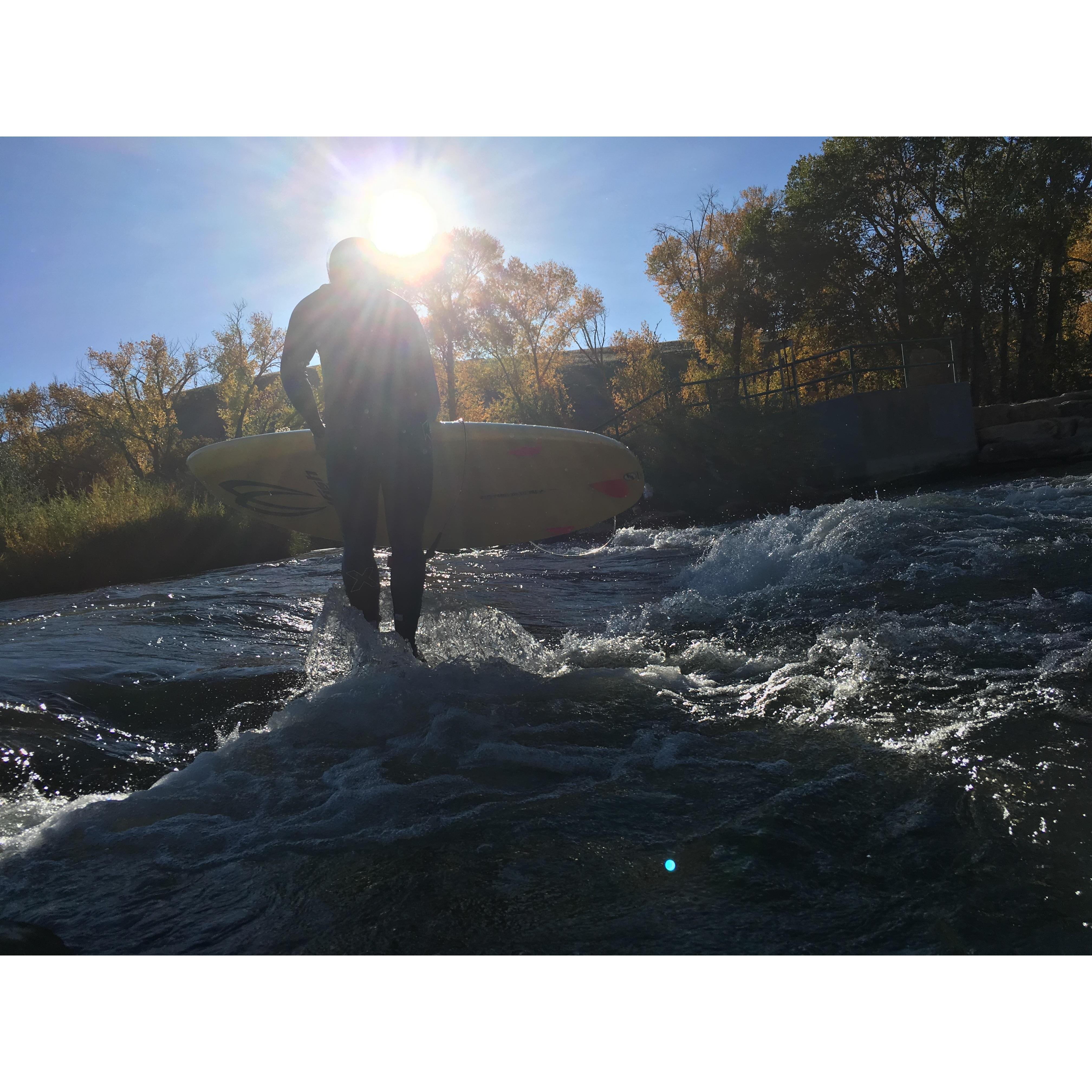 Our local wave on the Uncompahgre River